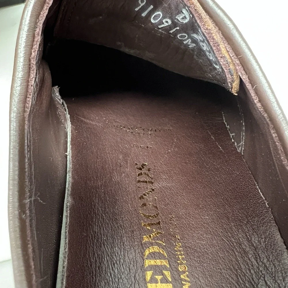 Allen Edmonds Ace Cap Toe Derby Men's Size 8 D Tobacco Brown Leather Dress Shoes
